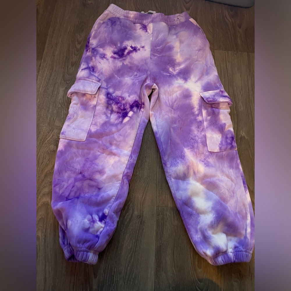 Charlotte Russe, Tie Dye Cargo Sweatpants, Size M